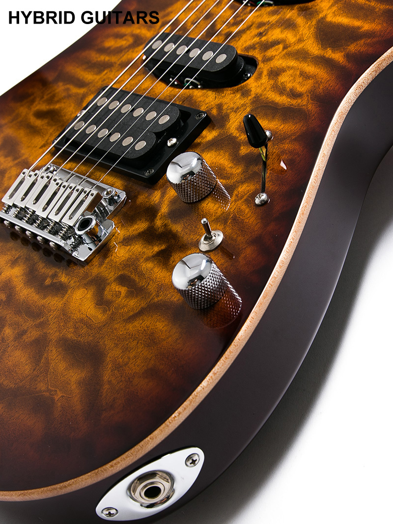 Tom Anderson Drop Top Ziricote F.B. Tiger Eye Burst 2018 9