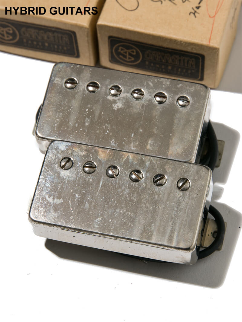 TAKU SAKASHTA Hand Wired Custom Tribute Humbucker Set Nickel Covered 4con Long-Leg 1