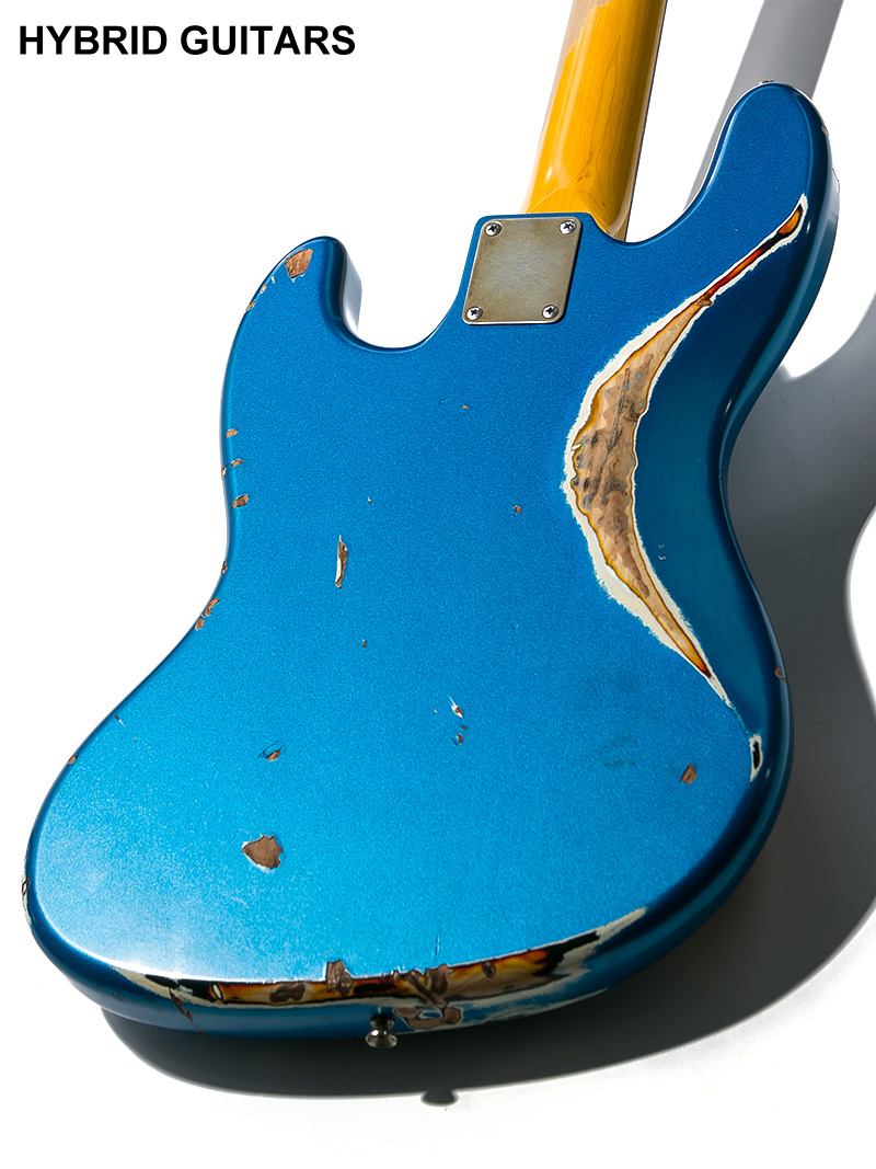 Nash Guitars JB-63 Lake Placid Blue over 3 Tone Sunburst 4