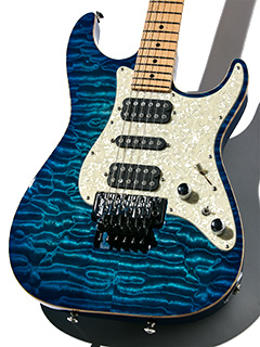 Tom Anderson Drop Top Classic Jack's Blue Burst 2010 ボディー正面 サムネイル