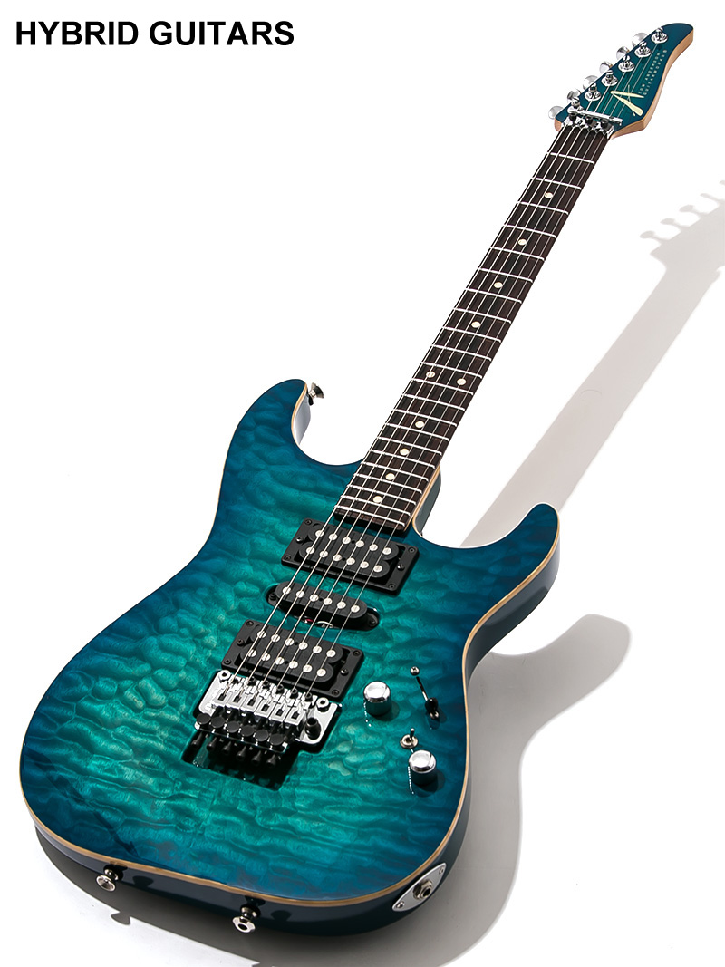 Tom Anderson Drop Top Bora Bora to Trans Blue Burst 2008 1