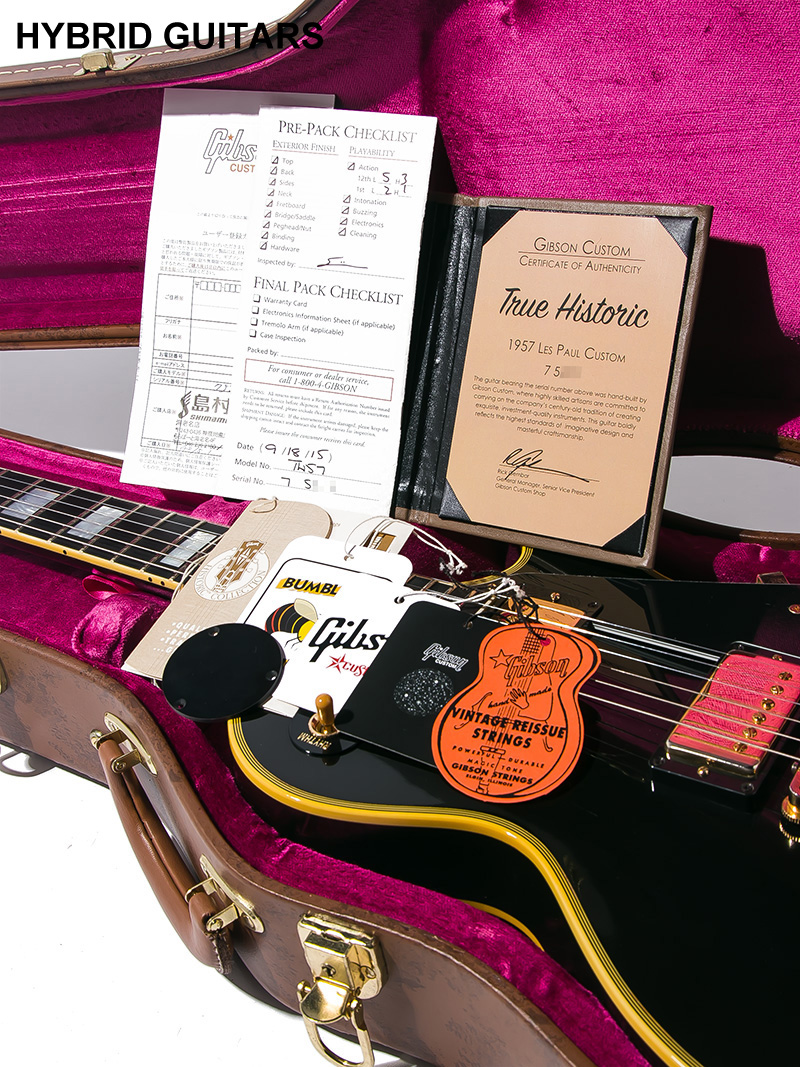 Gibson Custom Shop True Historic 1957 Les Paul Custom Reissue Black Beauty 2015 9