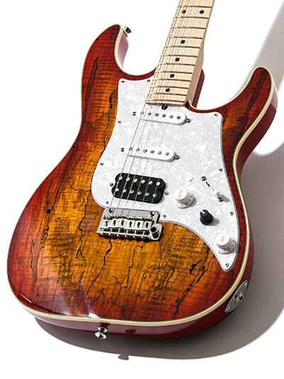 James Tyler Japan Studio Elite HD Spalted Flame Maple Cherry Sunburst