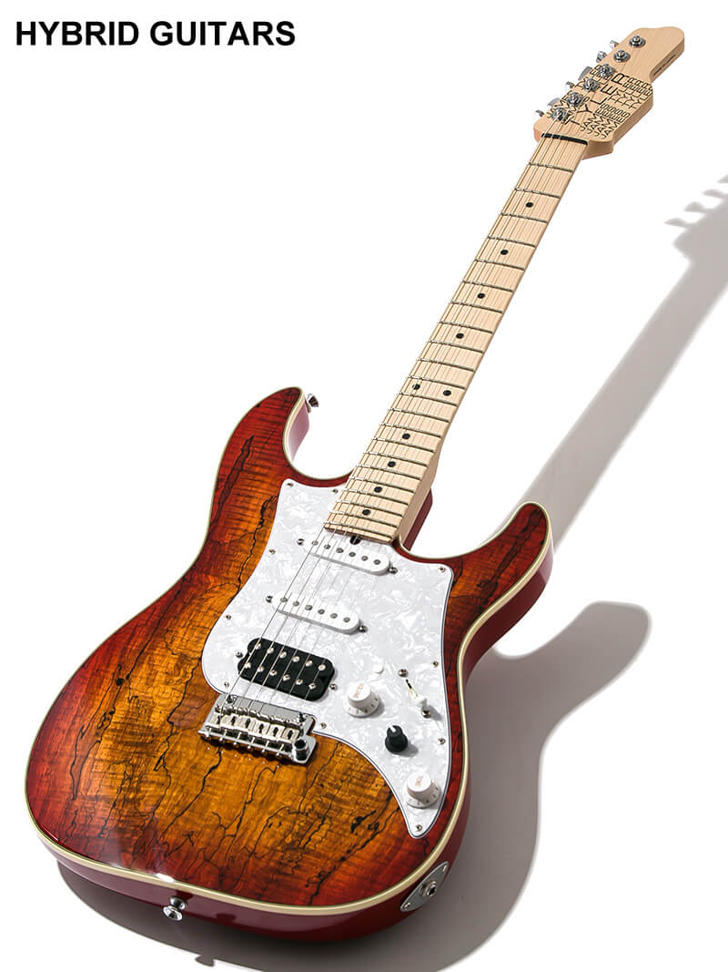 James Tyler Japan Studio Elite HD Spalted Flame Maple Cherry Sunburst 1