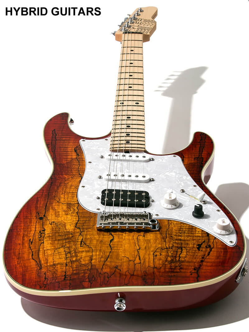 James Tyler Japan Studio Elite HD Spalted Flame Maple Cherry Sunburst 10