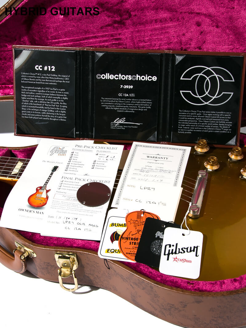 Gibson Custom Shop Collector's Choice #12 Henry Juszkiewicz 1957 Les Paul Gold Top #7-3939 15