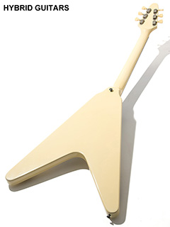 Burny Flying V Type Aged White 全体裏面 サムネイル