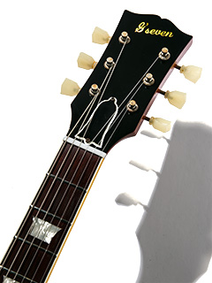 g7 Special g7-LPS Series 9 Jacaranda & Selected 1P Honduras Mahogany Washed Cherry Burst ヘッド正面 サムネイル
