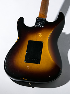 Fender Custom Shop Limited Edition Roasted Poblano Stratcaster Relic Wide Fade 2 Tone Sunburst 2019 ボディー裏面 サムネイル