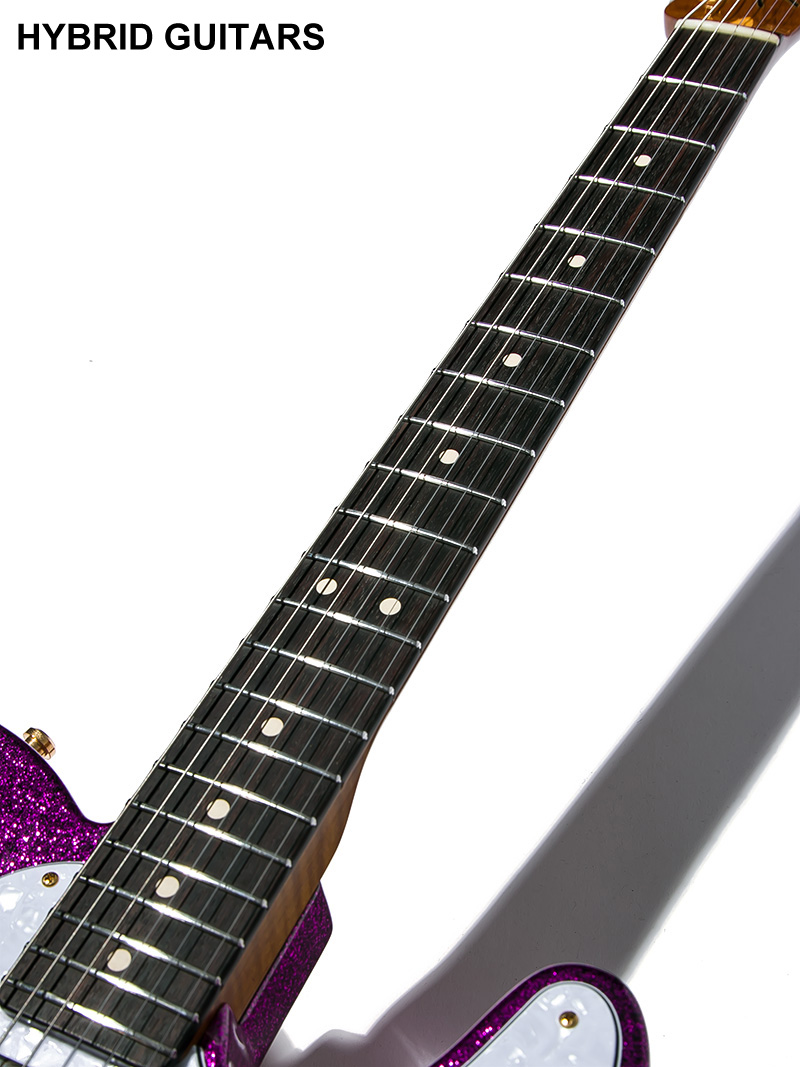 Fender Custom Shop Super Deluxe Custom Telecaster Magenta Sparkle 2019 7