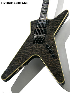 Dean Limited Edition Custom Run 8(DCR #8) ML Switchblade Trans Black ボディー正面 サムネイル