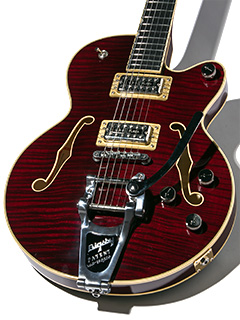 Gretsch G6659T Players Edition Broadkaster Jr. Center Block Single-Cut Dark Cherry Stain 2019 ボディー正面 サムネイル