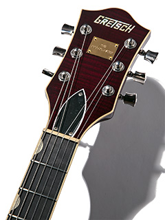 Gretsch G6659T Players Edition Broadkaster Jr. Center Block Single-Cut Dark Cherry Stain 2019 ヘッド正面 サムネイル