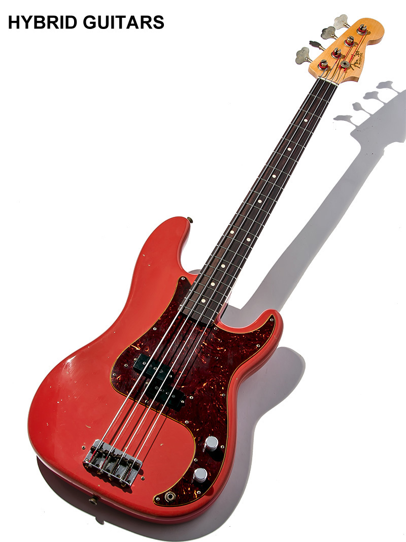 Fender Custom Shop Pino Palladino Signature Precision Bass Relic Fiesta Red over Desert Sand 2020 1