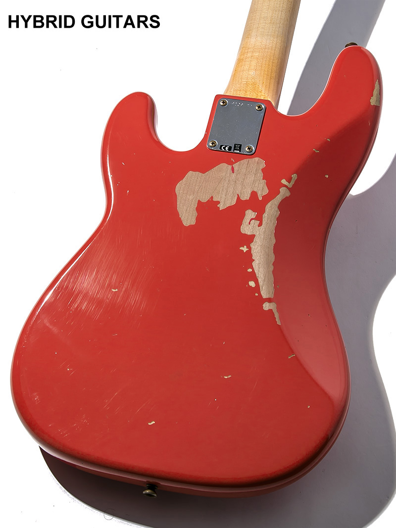 Fender Custom Shop Pino Palladino Signature Precision Bass Relic Fiesta Red over Desert Sand 2020 4