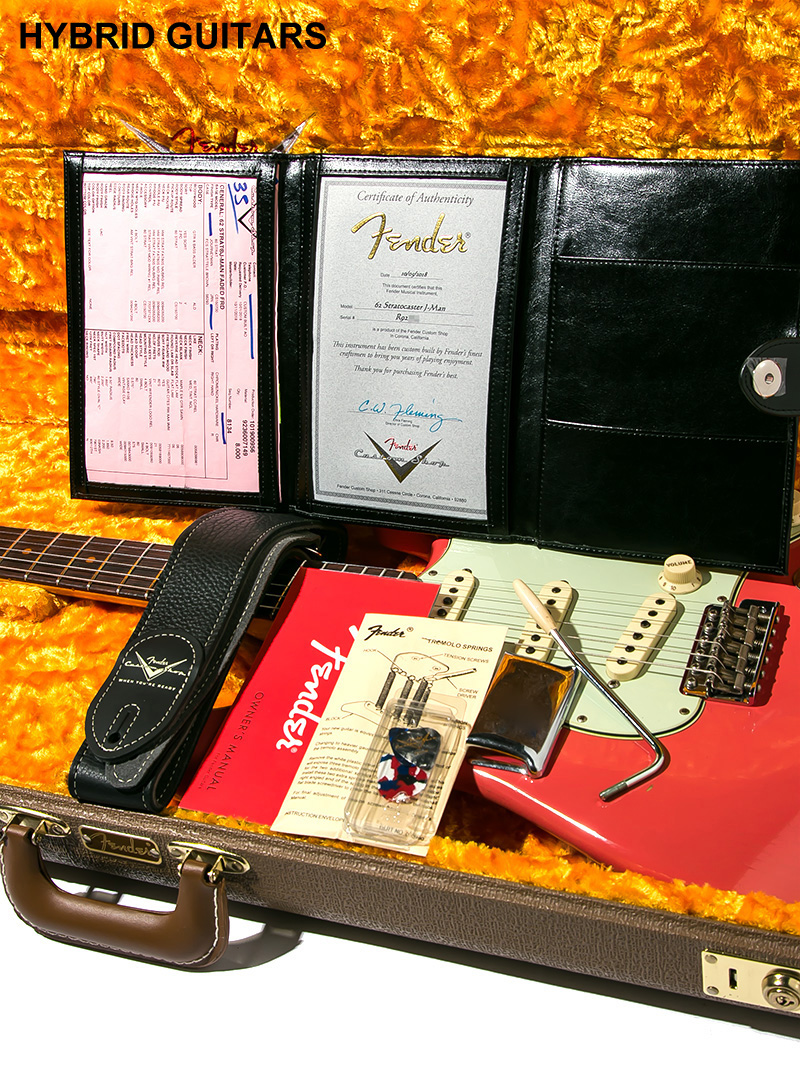 Fender Custom Shop 1962 Stratcaster Journeyman Relic Faded Fiesta Red 2018 13