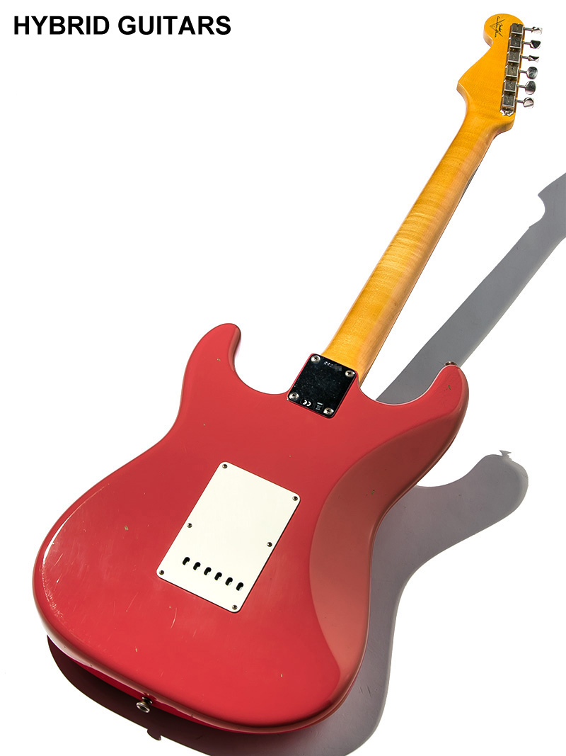 Fender Custom Shop 1962 Stratcaster Journeyman Relic Faded Fiesta Red 2018 2