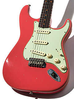 Fender Custom Shop 1962 Stratcaster Journeyman Relic Faded Fiesta Red 2018 ボディー正面 サムネイル