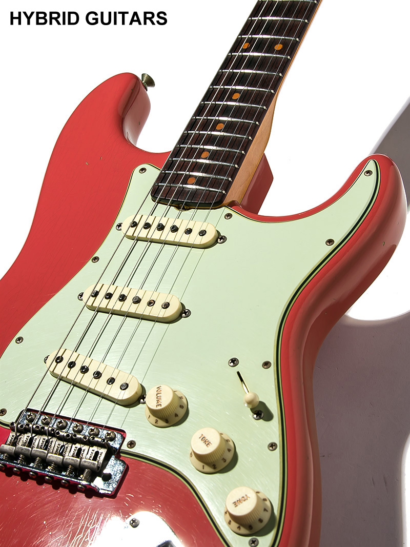 Fender Custom Shop 1962 Stratcaster Journeyman Relic Faded Fiesta Red 2018 9