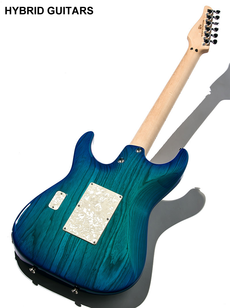 Tom Anderson The Classic Bora to Transparent Blue Burst 2015 2