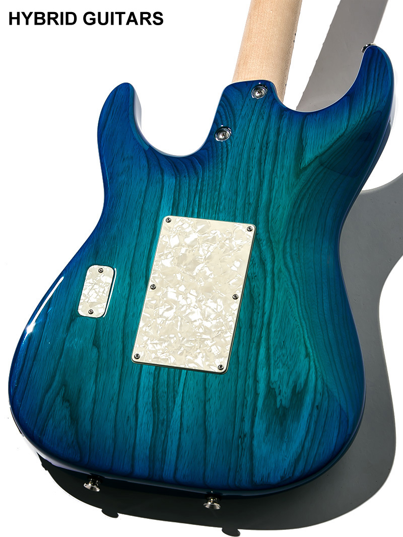 Tom Anderson The Classic Bora to Transparent Blue Burst 2015 4