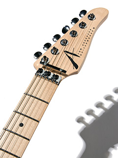 Tom Anderson The Classic Bora to Transparent Blue Burst 2015 ヘッド正面 サムネイル