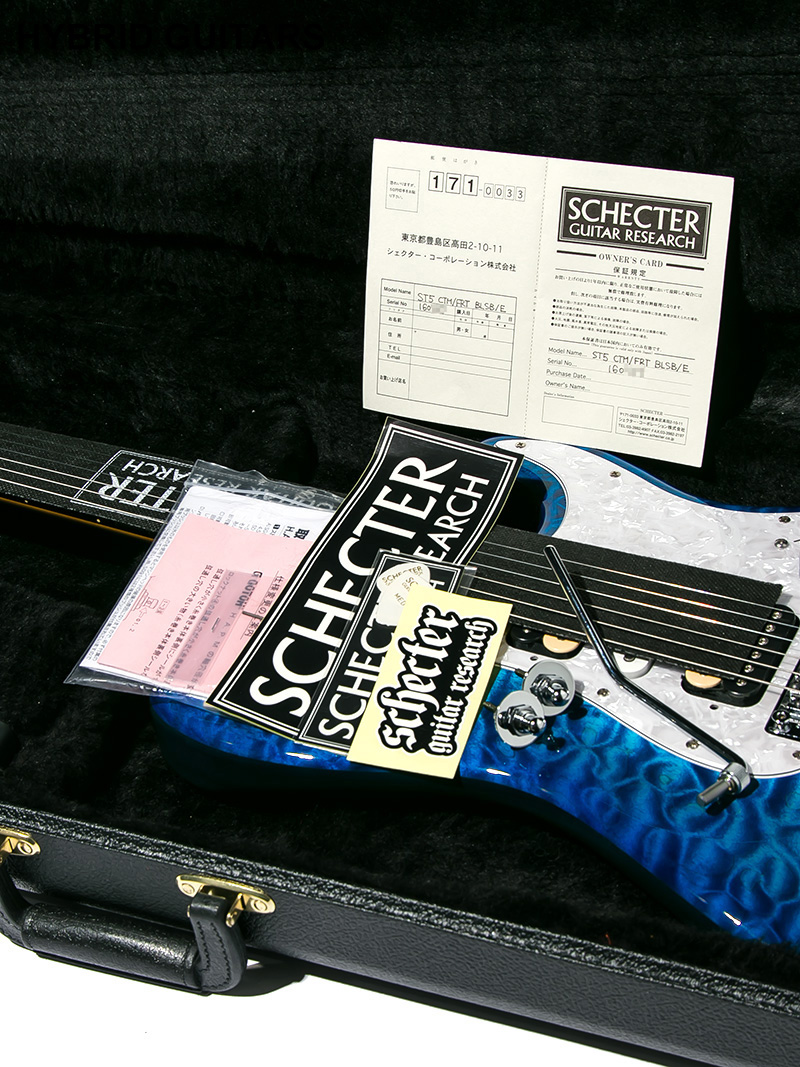 Schecter ST5 CTM/FRT Blue Sunburst 2016 13