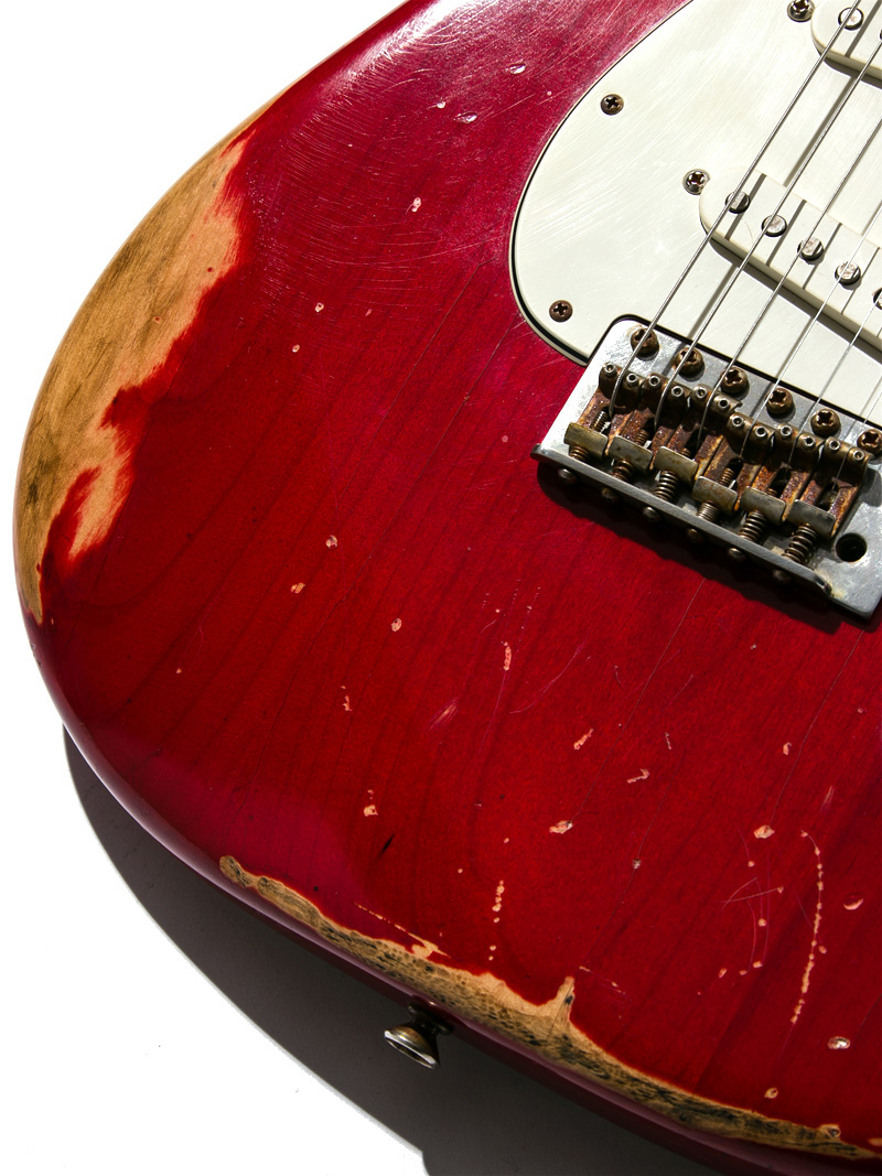 Fender Stratcaster Trans Dakota Red Aged  11