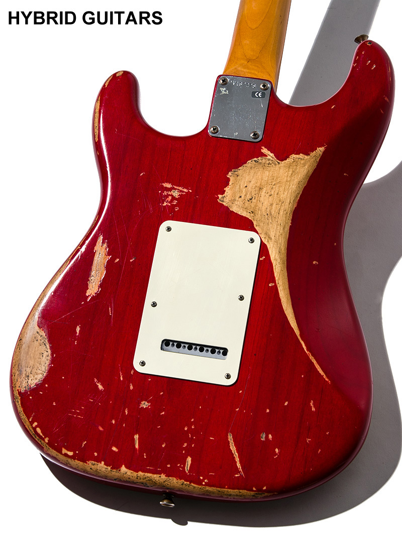 Fender Stratcaster Trans Dakota Red Aged  4