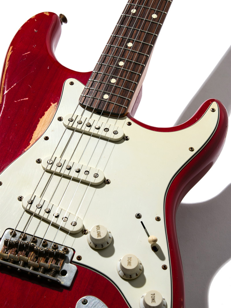 Fender Stratcaster Trans Dakota Red Aged  9