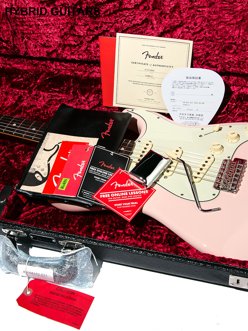 Fender USA American Original 
'60s Stratocaster Shell Pink 2020 9
