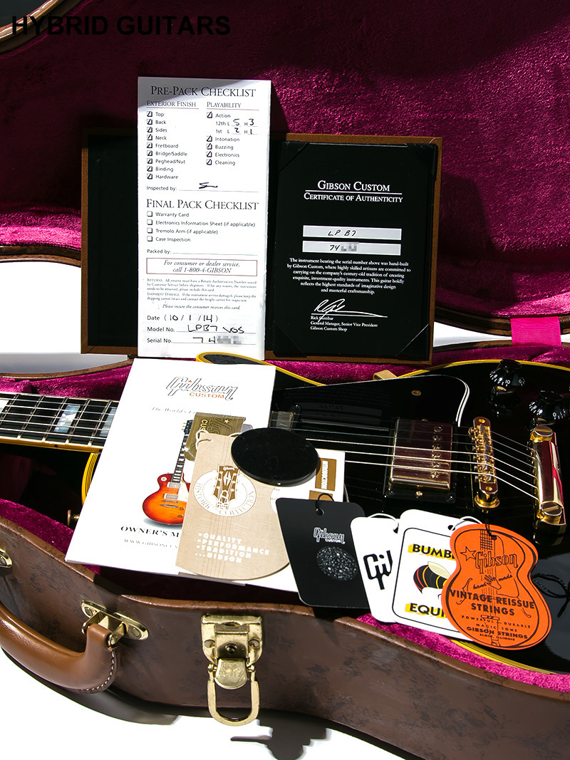 Gibson Custom Shop Historic Collection 1957 Les Paul Custom VOS Ebony Light Weight 2014 12