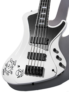ESP STREAM-SL5 Snow White Signed by ALDIOUS SAWA ボディー正面 サムネイル