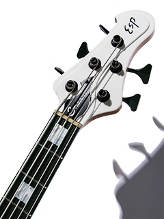 ESP STREAM-SL5 Snow White Signed by ALDIOUS SAWA ヘッド正面 サムネイル