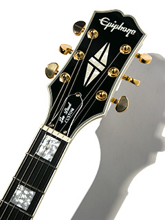 Epiphone Les Paul Custom Alpine White 2020 ヘッド正面 サムネイル