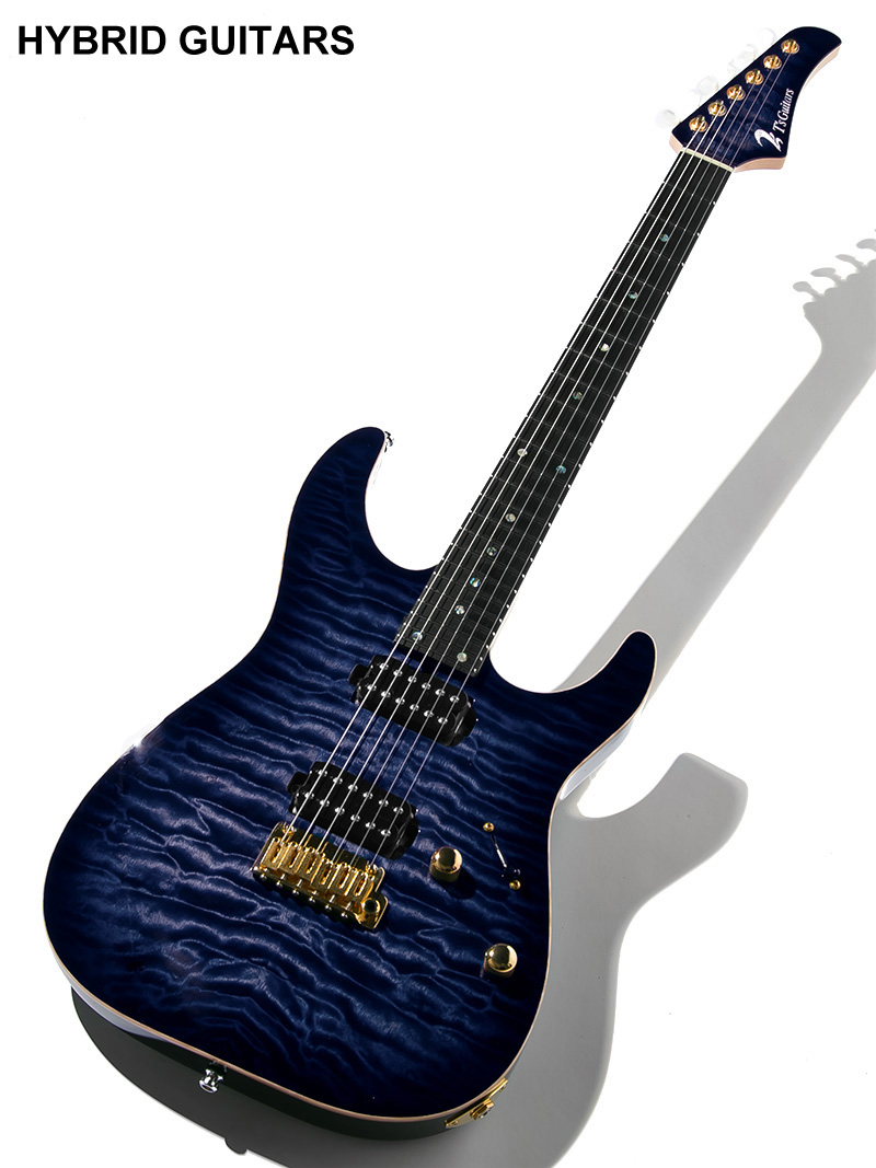 T's Guitars DST-Pro 24 Custom Whale Blue Burst 2018 1