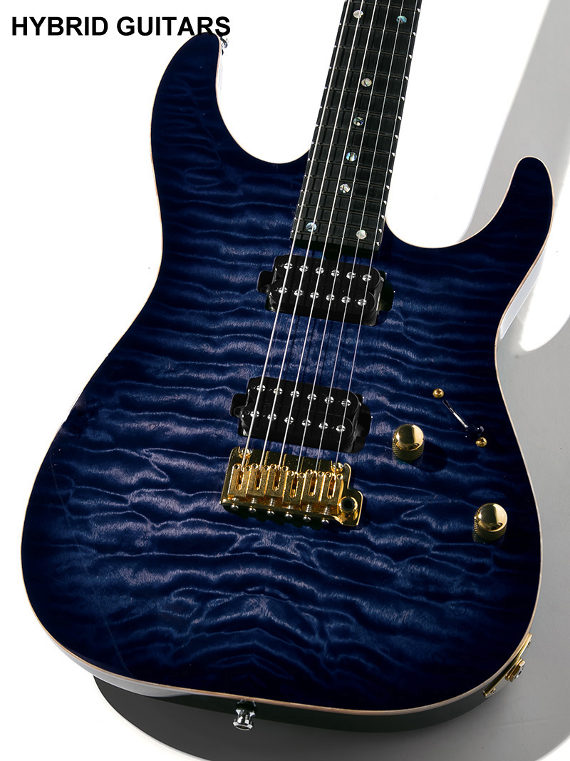 T's Guitars DST-Pro 24 Custom Whale Blue Burst 2018 3