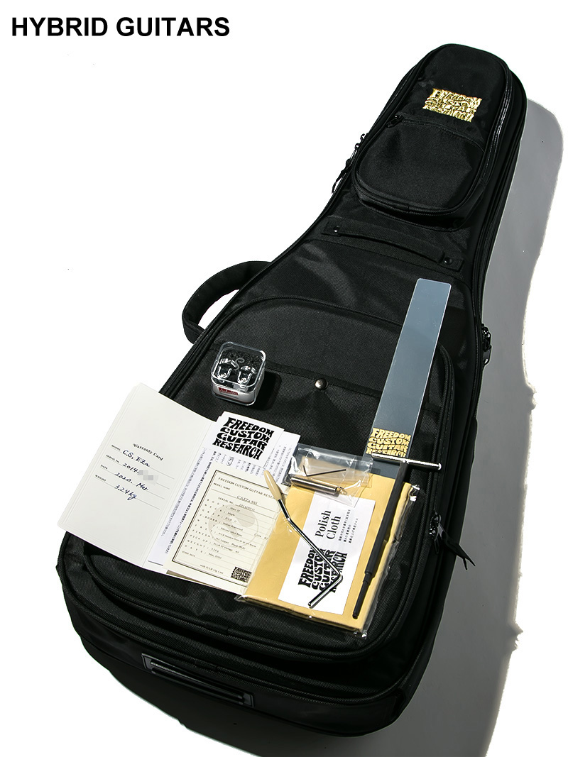Freedom Custom Guitar Research Custom Order C.S. EZa Nitrocellulose Lacquer Black 2020 12