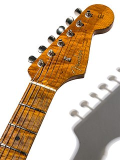 Fender Custom Shop Limited Edition 1956 Fat Roasted Stratocaster Journeyman Relic Aged Desert Sand 2017 ヘッド正面 サムネイル