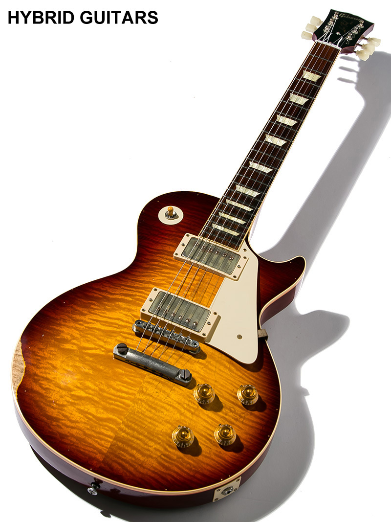 Gibson Custom Shop Historic Collection 1959 Les Paul Standard Reissue Lightly Aged Slow Ice Tea Fade 2013 with Bare Knuckle PU 2013 1