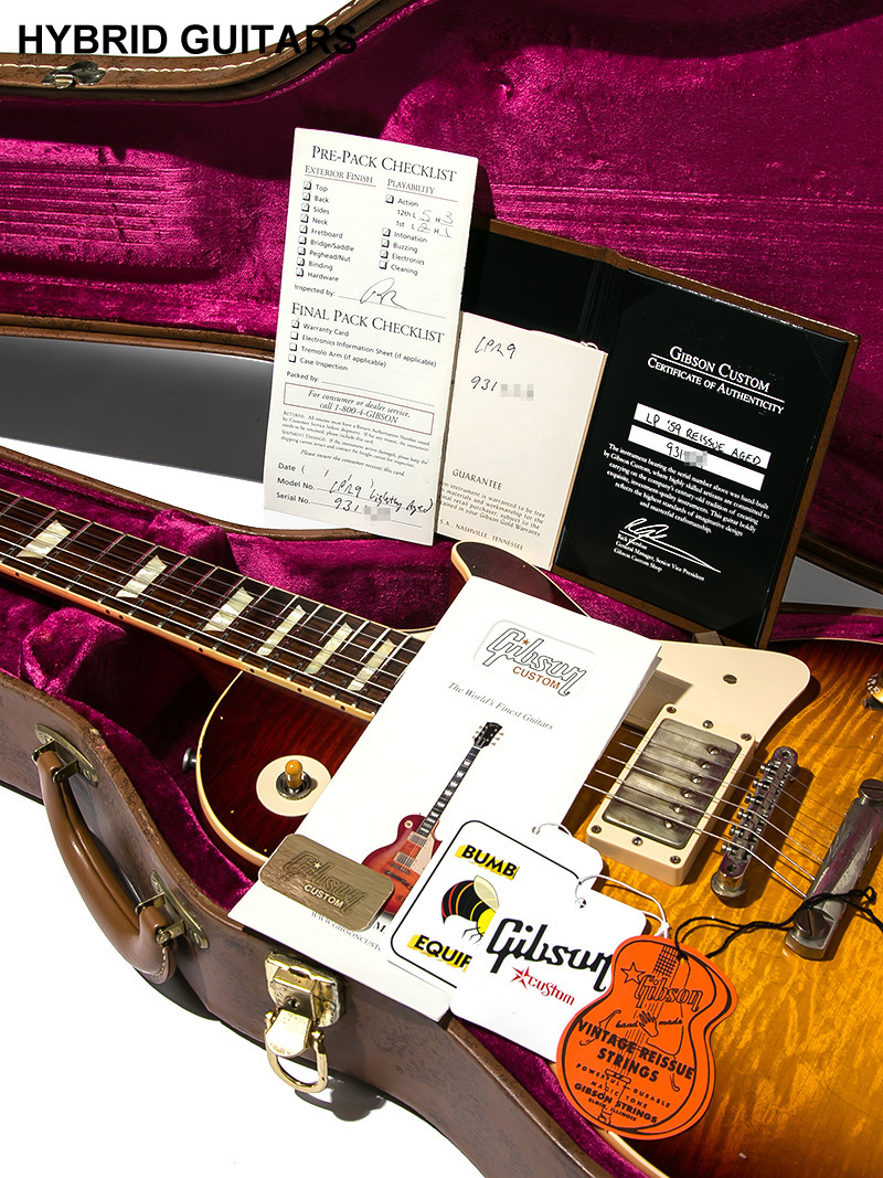 Gibson Custom Shop Historic Collection 1959 Les Paul Standard Reissue Lightly Aged Slow Ice Tea Fade 2013 with Bare Knuckle PU 2013 16