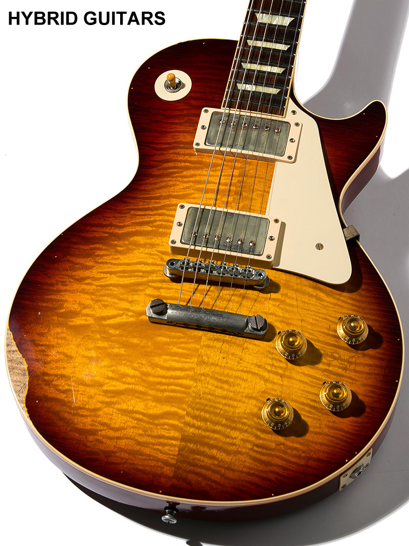 Gibson Custom Shop Historic Collection 1959 Les Paul Standard Reissue Lightly Aged Slow Ice Tea Fade 2013 with Bare Knuckle PU 2013 3