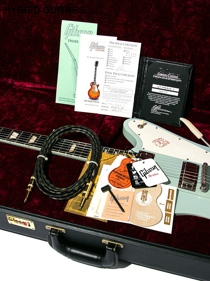 Gibson Custom Shop 1965 Firebird V VOS Frost Blue  16