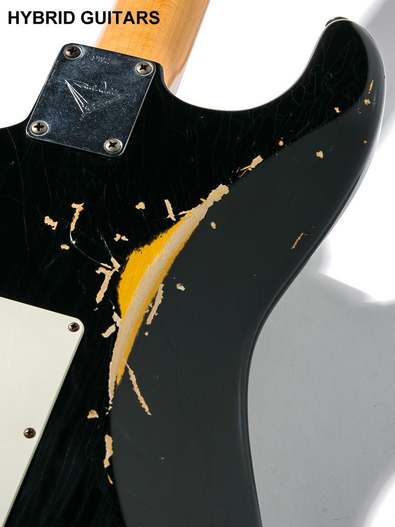 Fender Custom Shop MBS 1969 Stratocaster Heavy Relic Black Over 3TSB Multi Layer Master Built by Paul Waller 2013 12