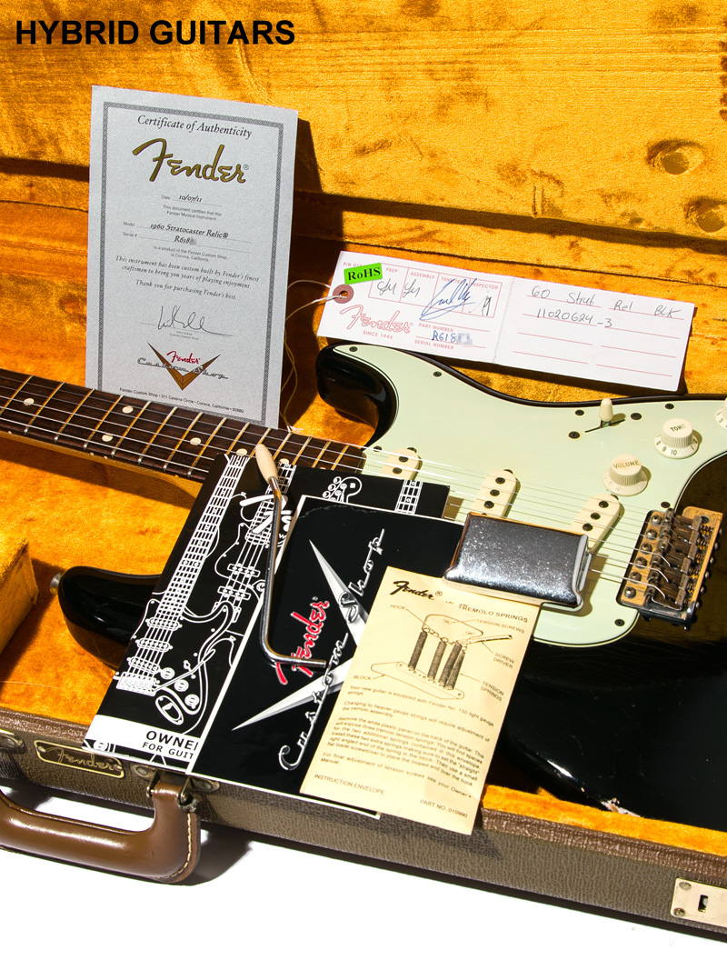 Fender Custom Shop 1960 Stratocaster Relic Black 14