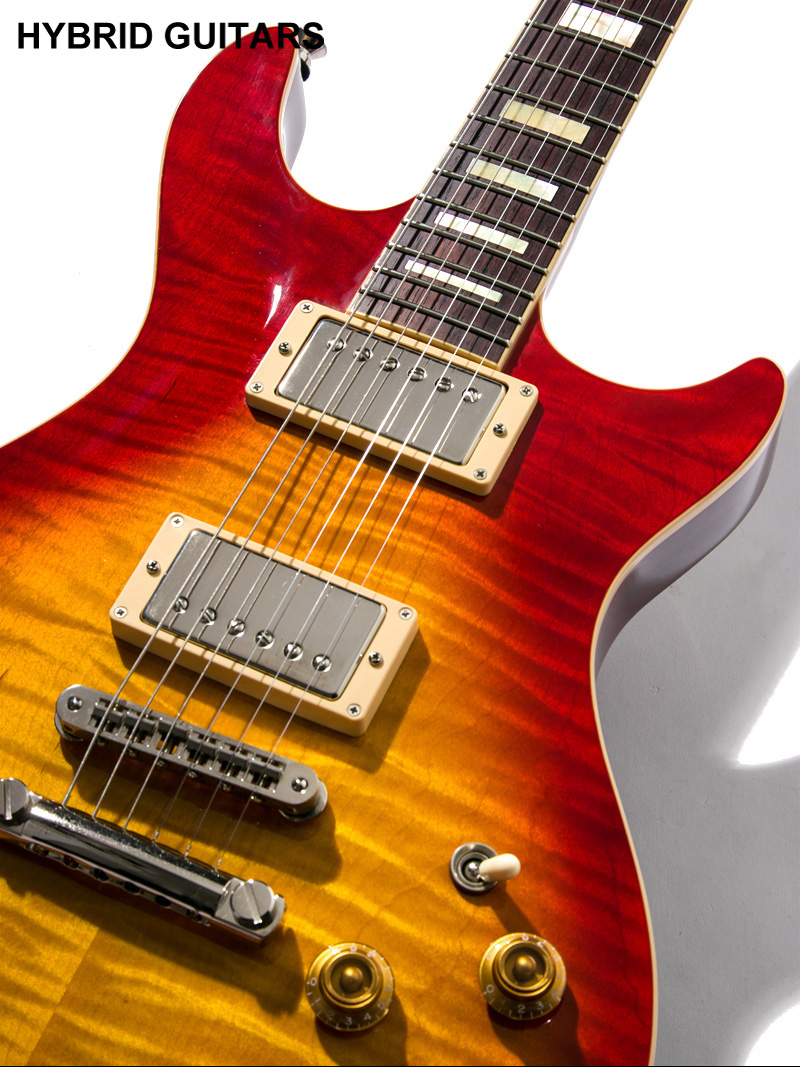 b3 Fire Flame Maple Cherry Sunburst 2010 9