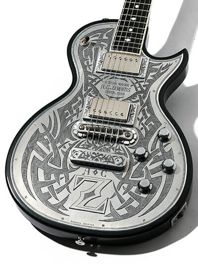 Zemaitis Custom Shop Tony's Collection S22MT Tribal Tattoo 2 