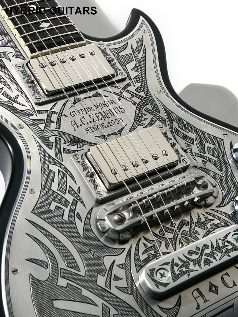 Zemaitis Custom Shop Tony's Collection S22MT Tribal Tattoo 2  11