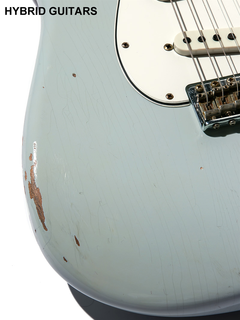 Fender Custom Shop 1964 Stratocaster Journeyman Relic Super Faded Aged Sonic Blue 12
