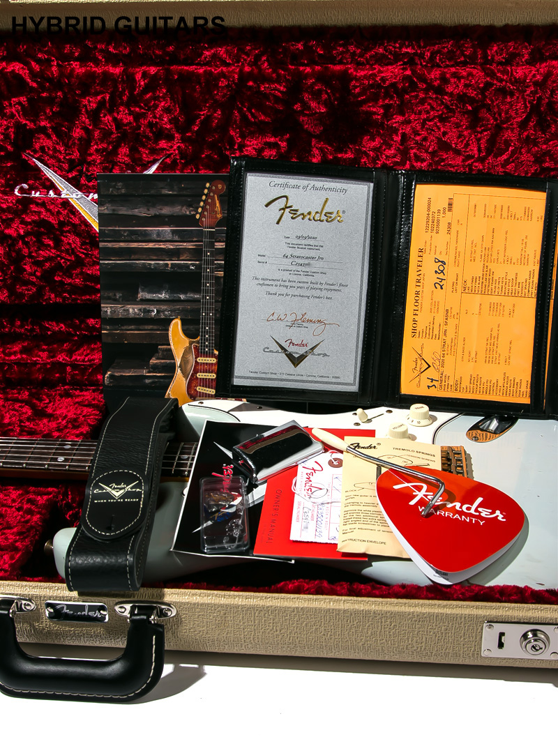 Fender Custom Shop 1964 Stratocaster Journeyman Relic Super Faded Aged Sonic Blue 15